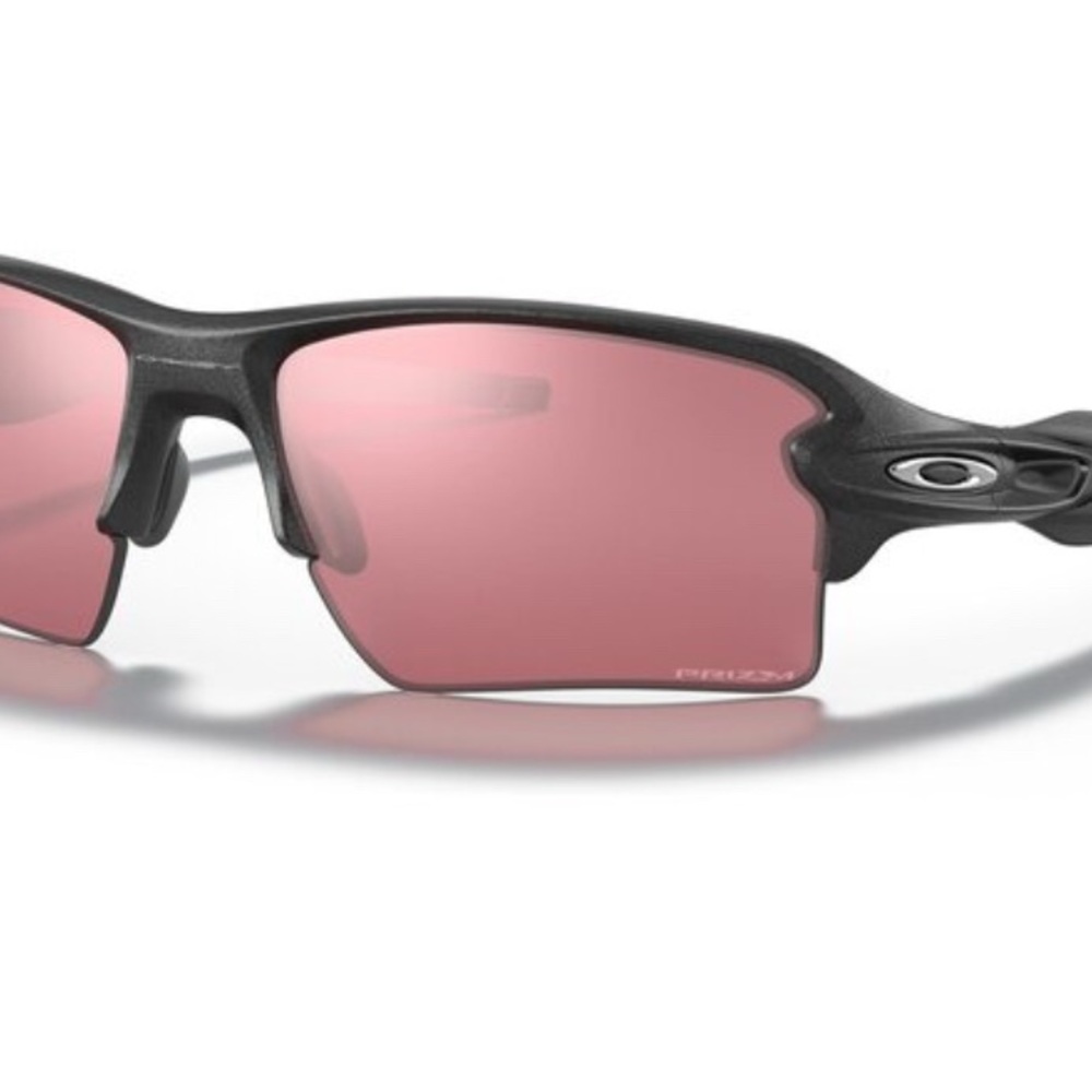 Oakley Matte Black Sunglasses with Rose Lenses